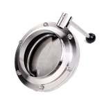 Sanitary Ss Pull Handle Welding Butterfly Valve