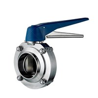 Sanitary Stainless Steel Plastic Gripper Butterfly Valve