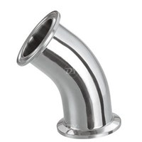 Sanitary Stainless Steel Bend With Clamped Ends