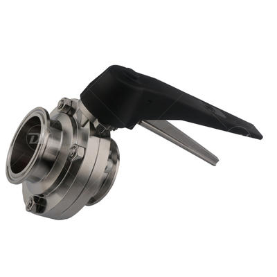 Sanitary Stainless Steel Plastic Gripper Butterfly Valve