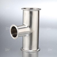 Sanitary Stainless Steel Tube Fittings Clamp Tee