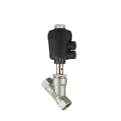 Sanitary Stainless Steel Pneumatic Angle Seat Valve