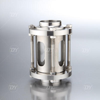 Stainless Steel Sanitary Inline Sight Glass With Protection