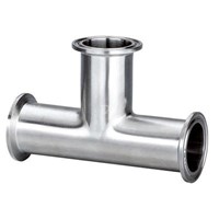 Sanitary Stainless Steel Tube Fittings Clamp Tee