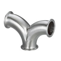 Sanitary Y type SS Tees Pipe Fittings