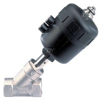 Sanitary SS Angle Seat Valve With NPT Thread Ends