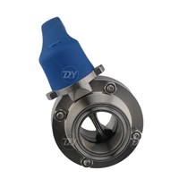 Sanitary Stainless Steel Plastic Gripper Butterfly Valve