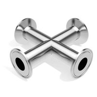 Sanitary Hygienic Stainless Steel Tri Clamp Cross