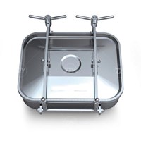 Sanitary Stainless Steel Square Manway Manhole Cover