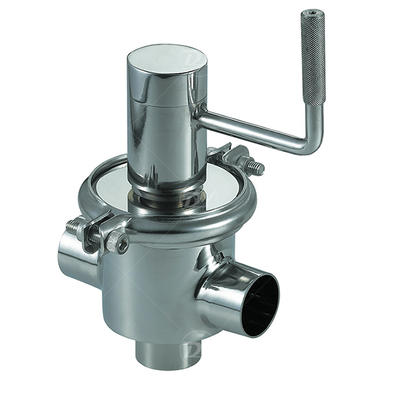 Sanitary Stainless Steel Manual 3 Way Cut-off Valve