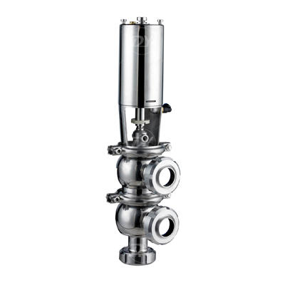 Sanitary Pneumatic Union Thread F type Flow Reversing Valve