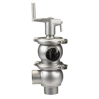 Stainless Steel Hygienic Manual F type Flow Divert Valve