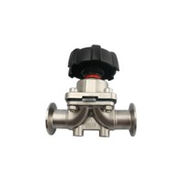 Stainless Steel Sanitary Clamp Manual Diaphragm Valve