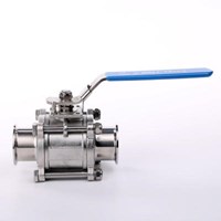 Stainless Steel Hygienic 3PCS Pipeline Ball Valves