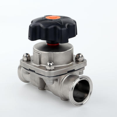 Stainless Steel Sanitary Clamp Manual Diaphragm Valve