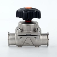 Stainless Steel Sanitary Clamp Manual Diaphragm Valve