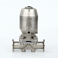 Stainless Steel Sanitary Clamp Manual Diaphragm Valve Pneumatic
