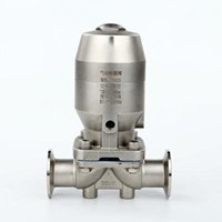 Stainless Steel Sanitary Clamp Manual Diaphragm Valve Pneumatic