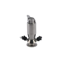 Sanitary Food Processing Clamped Sample Sampling Cock Valve