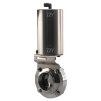 Stainless Steel Sanitary Pneumatic Actuated Butterfly Valve