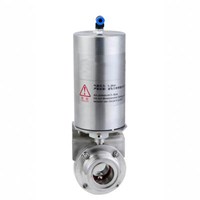 Stainless Steel Air Actuated Threaded Butterfly Valve